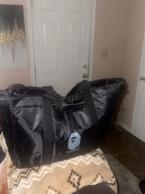 Black bathing ape tote bag